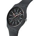Swatch SO29A101 женские часы застежка крупным планом