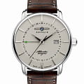 Zeppelin Zeppelin Atlantic 84425  84425 кварцевые мужские часы бежевый циферблат, браслет кожаный — вид спереди