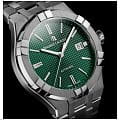 Maurice Lacroix Maurice Lacroix Aikon Automatic AI6007-SS002-630-1 механические мужские часы часы крупный план зеленый циферблата