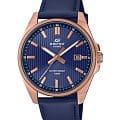 Casio Casio Edifice EFV-150CL-2AVUDF (EFV-150CL-2A) EFV EFV-150CL-2A кварцевые мужские часы синий циферблат, браслет кожаный — вид спереди