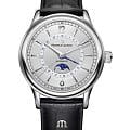 Maurice Lacroix Maurice Lacroix Les Classiques Moonphase LC6168-SS001-120-1  LC6168-SS001-120-1 механические мужские часы серебристый циферблат, браслет нержавеющая сталь — вид спереди