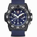 Luminox Luminox Navy SEAL Chronograph 3580 Series XS.3583.ND  XS.3583.ND кварцевые мужские часы синий циферблат, браслет нейлон — вид спереди