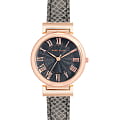 Anne Klein Anne Klein Leather 2246RGSN  2246RGSN кварцевые женские часы  черный циферблат, браслет кожаный — вид спереди