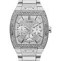 Guess Guess Trend GW0094G1  GW0094G1 кварцевые мужские часы  серебристый циферблат, браслет нержавеющая сталь — вид спереди