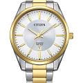 Citizen Citizen Basic BI1036-57A  BI1036-57A кварцевые мужские часы серебристый циферблат, браслет нержавеющая сталь с ip-покрытием — вид спереди