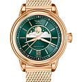 Aviator Aviator Douglas MoonFlight V.1.33.2.263.5  V.1.33.2.263.5 кварцевые женские часы  зеленый циферблат, браслет нержавеющая сталь с pvd-покрытием — вид спереди