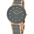 Jacques Lemans Jacques Lemans High Tech Ceramic 42-7N  42-7N кварцевые женские часы серый циферблат, браслет керамика — вид спереди