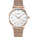 Rosefield Rosefield Pearl Edit RMRMR-R09  RMRMR-R09 кварцевые женские часы  перламутровый циферблат, браслет сталь с ip покрытием — вид спереди