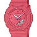 Casio Casio G-Shock GMA-P2100-4ADR (GMA-P2100-4A)  GMA-P2100-4ADR электронные женские часы красный циферблат, браслет пластик — вид спереди