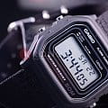 Casio Casio Illuminator W-59B-1A, illuminator япония мужские часы на браслете нейлон боковой вид