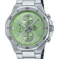 Casio Casio Edifice EFV-640D-3A EFV EFV-640D-3A кварцевые мужские часы зеленый циферблат, браслет нержавеющая сталь — вид спереди