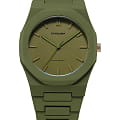 D1 Milano D1 Milano Polycarbon PCBJ22  PCBJ22 кварцевые мужские часы зеленый циферблат, браслет пластик — вид спереди