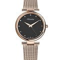 Adriatica Adriatica A3689.9146Q  A3689.9146Q кварцевые женские часы черный циферблат, браслет сталь c pvd покрытием — вид спереди
