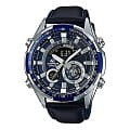 Casio Casio Edifice ERA-600L-2A ERA ERA-600L-2A кварцевые мужские часы синий циферблат, браслет кожаный — вид спереди