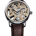 Maurice Lacroix Maurice Lacroix Masterpiece Skeleton MP7228-SS001-001-2  MP7228-SS001-001-2 механические мужские часы  цветной циферблат, браслет кожаный — вид спереди