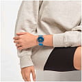 Swatch Swatch New Gent SUOK711 женские часы синий циферблат на запястье