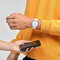 Swatch Swatch New Gent Biosourced Swatch Pay! SO29K116-5300 женские часы белый циферблат на запястье