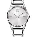  Calvin Klein K3G23126  K3G23126 кварцевые женские часы  белый циферблат, браслет нержавеющая сталь — вид спереди