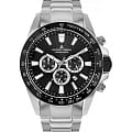 Jacques Lemans Jacques Lemans Sport 1-2140E  1-2140E кварцевые мужские часы черный циферблат, браслет нержавеющая сталь — вид спереди