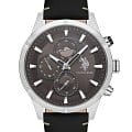 U.S. Polo Assn. U.S. Polo Assn. Crossing USPA1014B-07  USPA1014B-07 кварцевые мужские часы коричневый циферблат, браслет кожаный — вид спереди