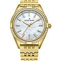 Jacques Philippe Jacques Philippe Radiante JPQLS682384  JPQLS682384 кварцевые женские часы перламутровый циферблат, браслет нержавеющая сталь с pvd-покрытием — вид спереди