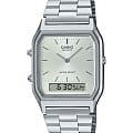 Casio Casio Collection AQ-230A-7A  AQ-230A-7A кварцевые мужские часы серебристый циферблат, браслет нержавеющая сталь — вид спереди