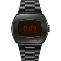 Hamilton Hamilton American Classic PSR Digital Quartz H52404130  H52404130 кварцевые мужские часы красный циферблат, браслет сталь c pvd покрытием — вид спереди