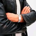 Daniel Wellington Daniel Wellington Bound 3-Link Silver DW00100701 женские часы белый циферблат на запястье