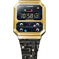Casio A100WEPC-1BER мужские часы застежка крупным планом