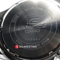 Casio Casio Edifice EFR-552D-1A2VUDF (EFR-552D-1A2) кварцевые мужские часы часы, крупный план  циферблат