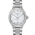TAG Heuer TAG Heuer Carrera WBN2414.BA0621  WBN2414.BA0621 кварцевые женские часы  перламутровый циферблат, браслет нержавеющая сталь — вид спереди