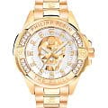 Philipp Plein Philipp Plein The Skull PWNAA0722  PWNAA0722 кварцевые мужские часы белый циферблат, браслет нержавеющая сталь с ip-покрытием — вид спереди