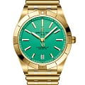 Breitling Breitling Chronomat Automatic 36 Victoria Beckham K103801A1L1K1  K103801A1L1K1 механические женские часы бирюзовый циферблат, браслет 18-каратное желтое золото — вид спереди