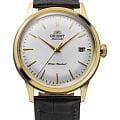 Orient Orient Classic Automatic RA-AC0M01S  RA-AC0M01S механические мужские часы белый циферблат, браслет кожаный — вид спереди