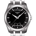 Tissot Tissot Couturier Automatic T035.407.11.051.00 Couturier T0354071105100 механические мужские часы черный циферблат, браслет нержавеющая сталь — вид спереди