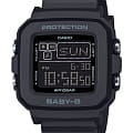 Casio Casio Baby-G BGD-10-1DR (BGD-10-1)   BGD-10-1DR кварцевые женские часы черный циферблат, браслет пластик — вид спереди