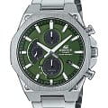Casio Casio Edifice EFS-S570D-3A EFS EFS-S570D-3A кварцевые мужские часы  зеленый циферблат, браслет нержавеющая сталь — вид спереди