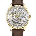 Kenneth Cole Kenneth Cole New York KCWLE0016503  KCWLE0016503 механические женские часы  серебристый циферблат, браслет кожаный — вид спереди