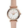 Fossil Fossil FB-01  ES4699  ES4699 кварцевые женские часы перламутровый циферблат, браслет кожаный — вид спереди
