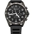 Victorinox Victorinox Fieldforce Sport Chronograph 241926.1  241926.1 кварцевые мужские часы черный циферблат, браслет резина — вид спереди