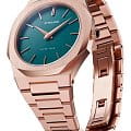 D1 Milano D1 Milano Ultra Thin UTBU02 кварцевые мужские часы часы, крупный план зеленый циферблат