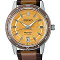 Seiko Seiko Presage SRPL75J1  SRPL75J1 механические мужские часы коричневый циферблат, браслет кожаный — вид спереди