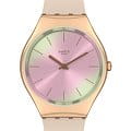 Swatch Swatch Skin Irony SYXG122  SYXG122 кварцевые женские часы розовый циферблат, браслет силикон — вид спереди