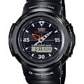 Casio Casio G-Shock AWM-500-1ADR  AWM-500-1ADR электронные мужские часы черный циферблат, браслет сталь с ip покрытием — вид спереди