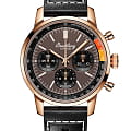 Breitling Breitling Top Time B01 RB01761A1Q1X1  RB01761A1Q1X1 механические мужские часы коричневый циферблат, браслет кожаный — вид спереди