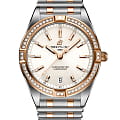 Breitling Breitling Chronomat 32 U77310591A1U1  U77310591A1U1 кварцевые женские часы белый циферблат, браслет нержавеющая сталь + золото 18к — вид спереди