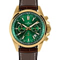 Jacques Lemans Jacques Lemans  Sport 1-2117H  1-2117H кварцевые мужские часы зеленый циферблат, браслет кожаный — вид спереди