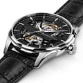 Hamilton Hamilton Jazzmaster Skeleton Auto H42535780, jazzmaster швейцария мужские часы на браслете кожаный боковой вид