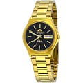 Orient Orient AB02003B (FAB02003B)  FAB02003B механические мужские часы черный циферблат, браслет  — вид спереди