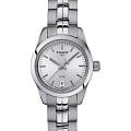 Tissot Tissot PR 100 Lady Small T101.010.11.031.00 PR 100 T1010101103100 кварцевые женские часы серебристый циферблат, браслет нержавеющая сталь — вид спереди
